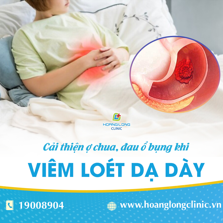 Cải thiện ợ chua, đau ổ bung khi viêm loét dạ dày