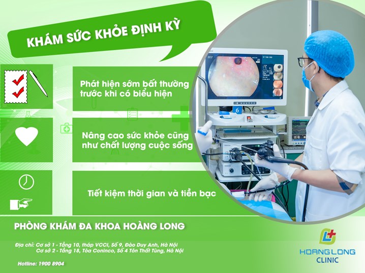 Khám sức khỏe định kỳ tại phòng khám đa khoa Hoàng Long ngăn ngừa các bệnh lý tiêu hóa gan mật