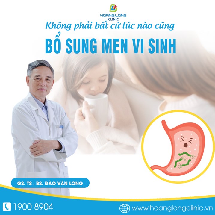 Giáo sư Đào Văn Long: Không phải bất cứ lúc nào cũng bổ sung men vi sinh