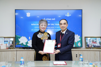 LỄ CÔNG BỐ: BẢN GHI NHỚ HỢP TÁC TOÀN DIỆN GIỮA TRƯỜNG ĐẠI HỌC Y HÀ NỘI VÀ CÔNG TY CỔ PHẦN Y TẾ HOÀNG LONG